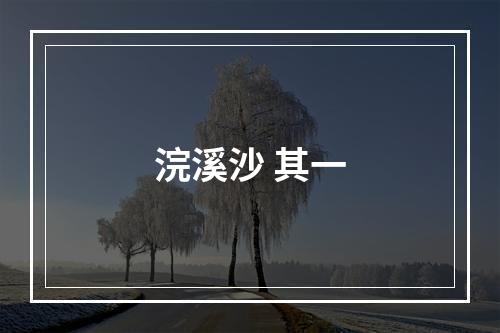 浣溪沙 其一