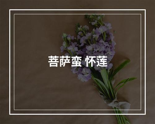 菩萨蛮 怀莲