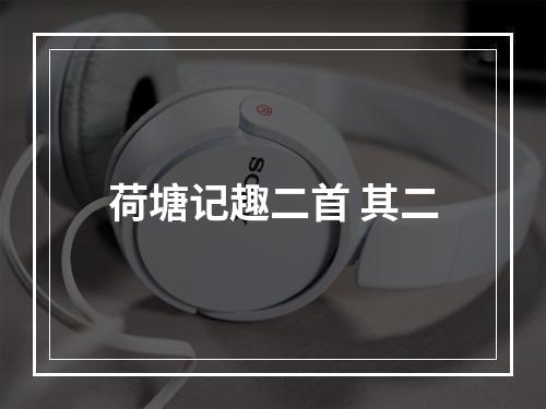 荷塘记趣二首 其二