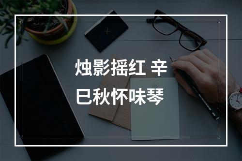 烛影摇红 辛巳秋怀味琴