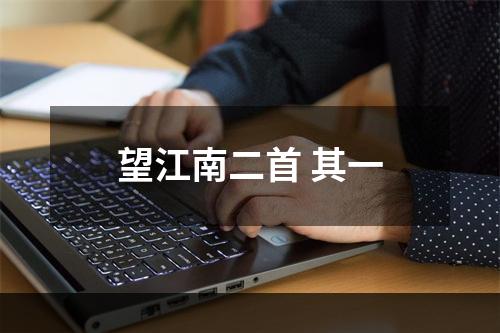 望江南二首 其一