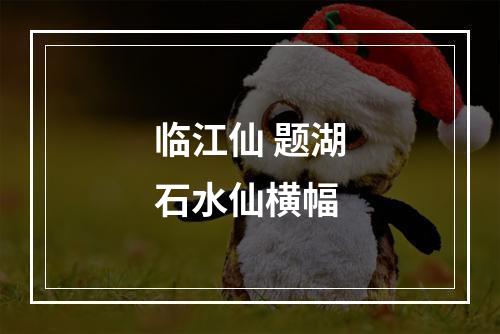 临江仙 题湖石水仙横幅
