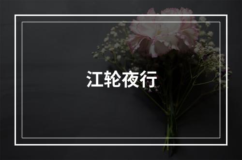 江轮夜行