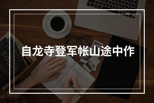 自龙寺登军帐山途中作