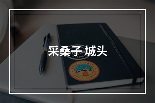 采桑子 城头