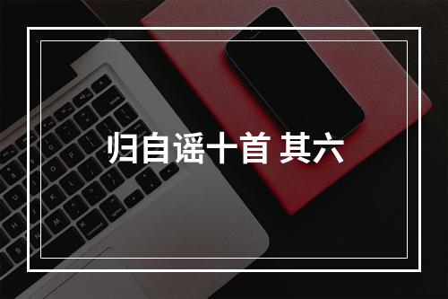 归自谣十首 其六