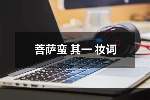菩萨蛮 其一 妆词