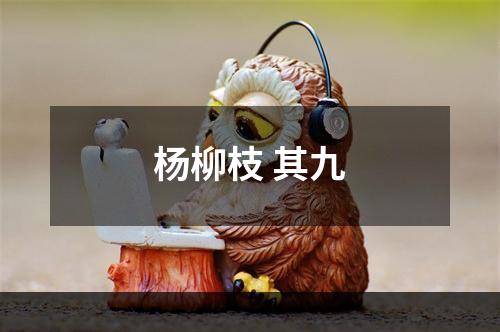 杨柳枝 其九