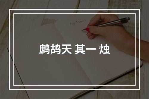 鹧鸪天 其一 烛