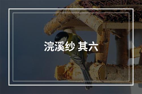 浣溪纱 其六