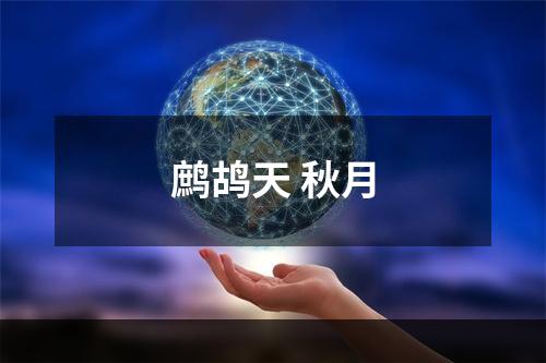鹧鸪天 秋月