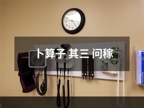 卜算子 其三 问稼