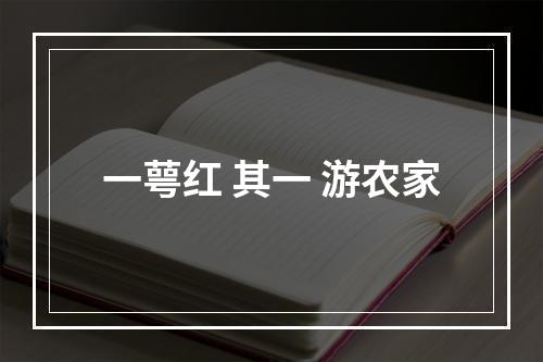 一萼红 其一 游农家