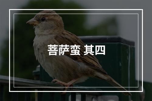 菩萨蛮 其四