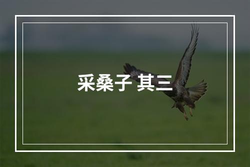 采桑子 其三