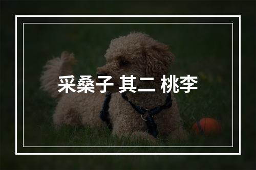 采桑子 其二 桃李
