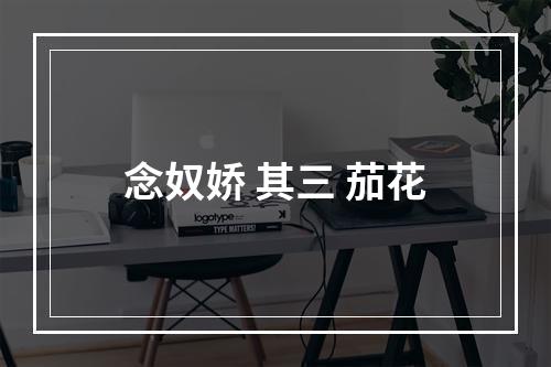 念奴娇 其三 茄花