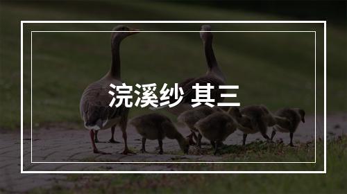 浣溪纱 其三