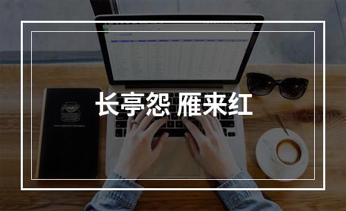 长亭怨 雁来红