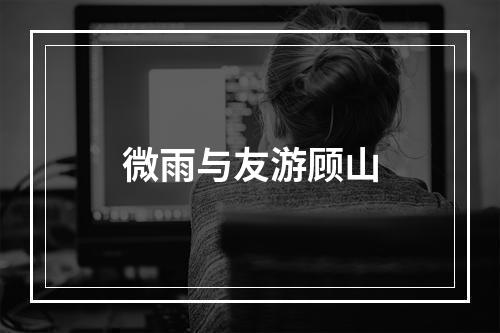 微雨与友游顾山