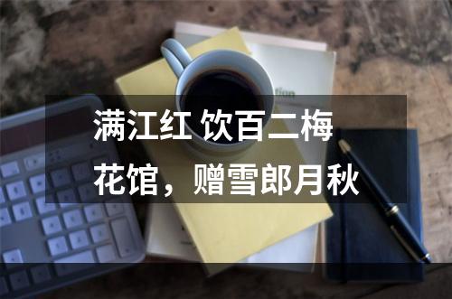 满江红 饮百二梅花馆，赠雪郎月秋