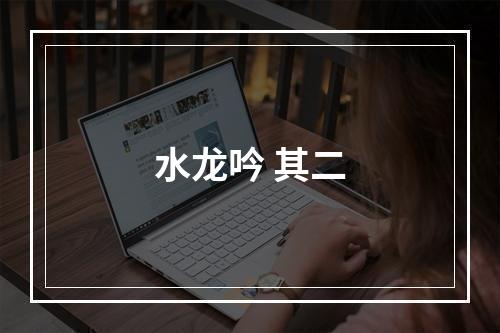 水龙吟 其二