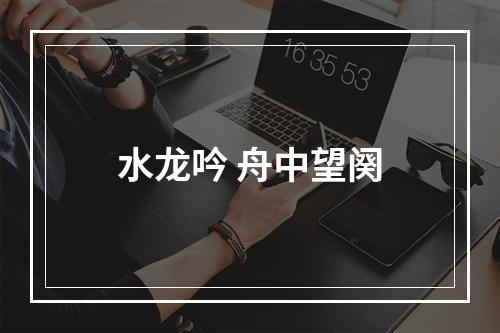 水龙吟 舟中望阕