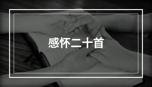 感怀二十首