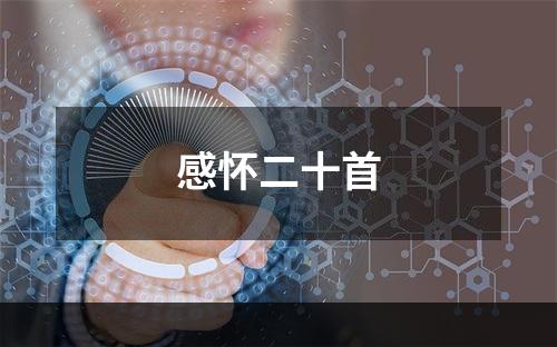 感怀二十首