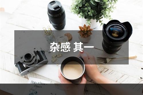 杂感 其一