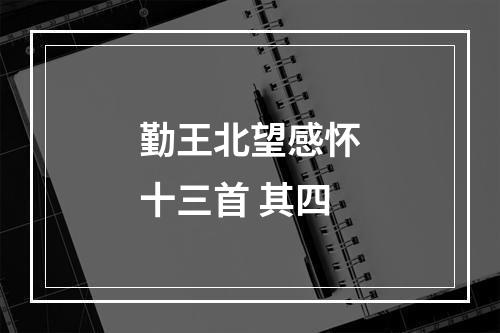勤王北望感怀十三首 其四