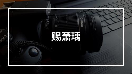 赐萧瑀