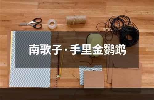 南歌子·手里金鹦鹉