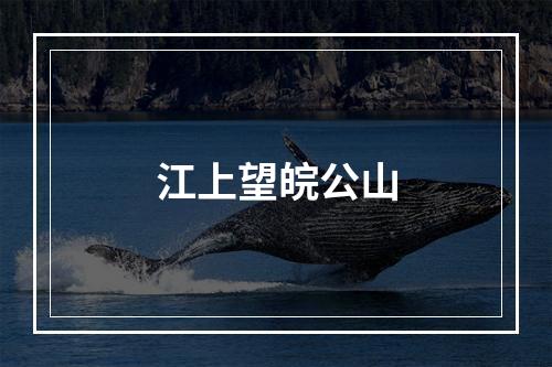 江上望皖公山