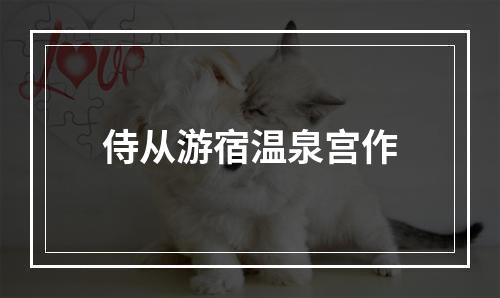 侍从游宿温泉宫作