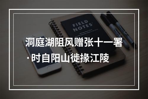 洞庭湖阻风赠张十一署·时自阳山徙掾江陵