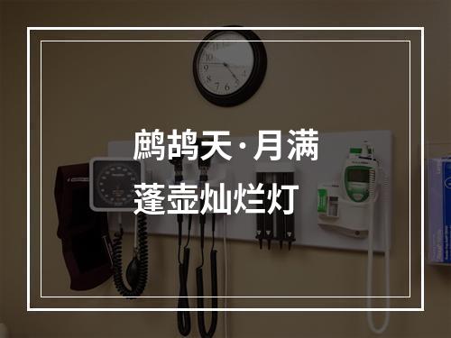 鹧鸪天·月满蓬壶灿烂灯