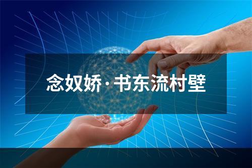 念奴娇·书东流村壁