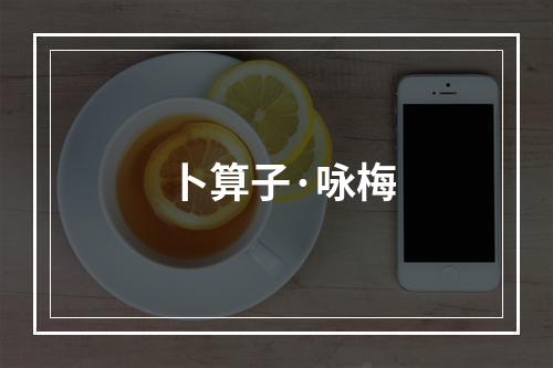 卜算子·咏梅