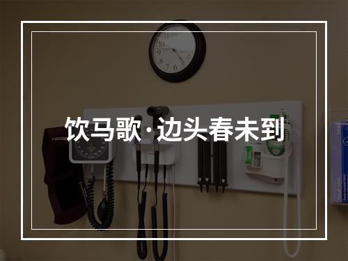 饮马歌·边头春未到
