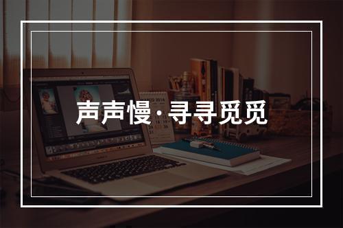 声声慢·寻寻觅觅