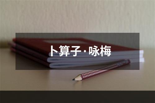 卜算子·咏梅