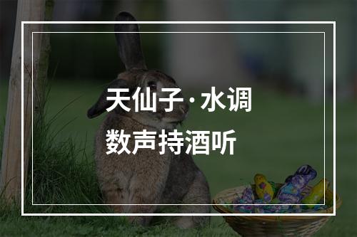 天仙子·水调数声持酒听