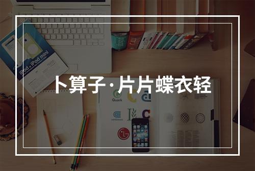 卜算子·片片蝶衣轻
