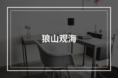 狼山观海