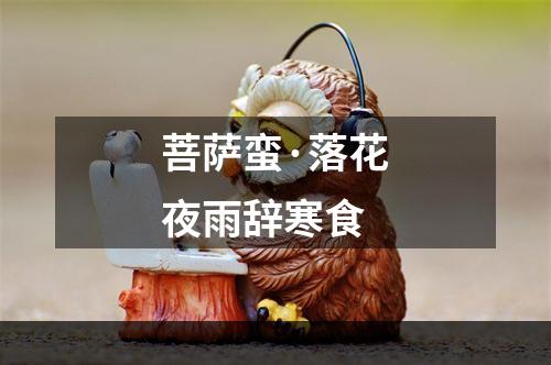 菩萨蛮·落花夜雨辞寒食