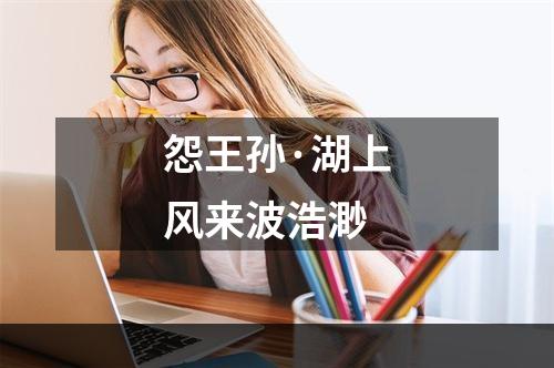 怨王孙·湖上风来波浩渺