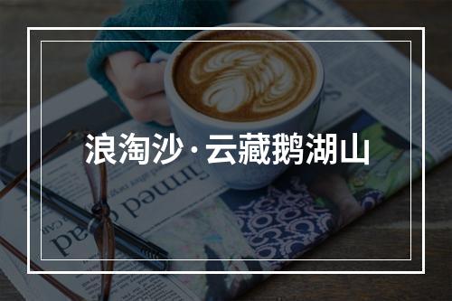 浪淘沙·云藏鹅湖山