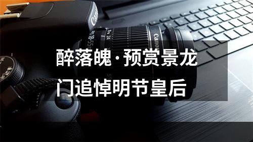 醉落魄·预赏景龙门追悼明节皇后