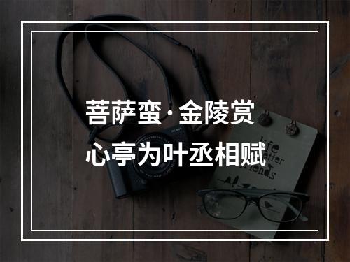 菩萨蛮·金陵赏心亭为叶丞相赋